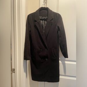 Black Peacoat Casual Comfortable Jacket